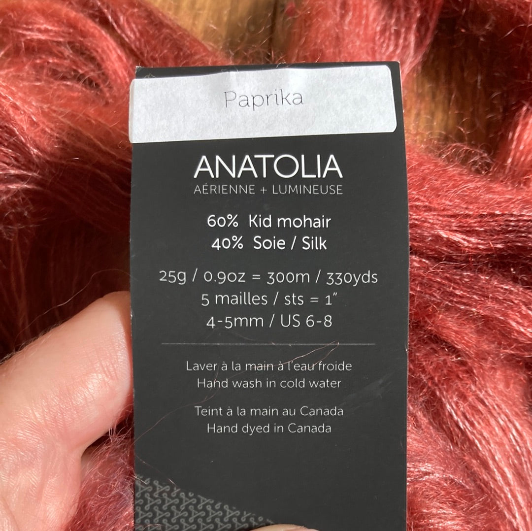 Julie Asselin Anatolia - Paprika - Red Sock Blue Sock Yarn Co